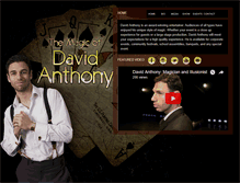 Tablet Screenshot of danthonymagic.com